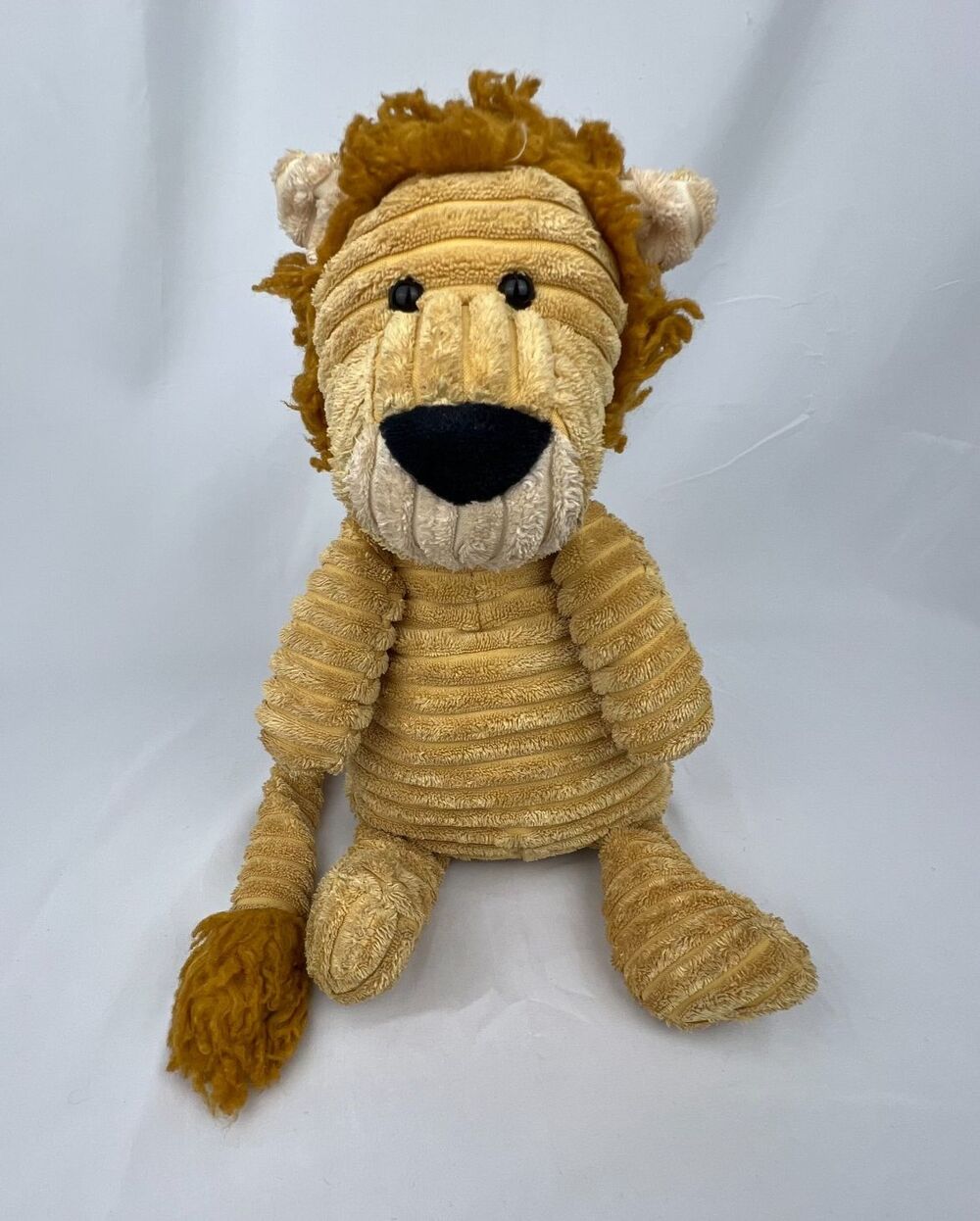 Jellycat Plush LION Cordy Roy Corduroy Tan Plush Stuffed Animal Toy London